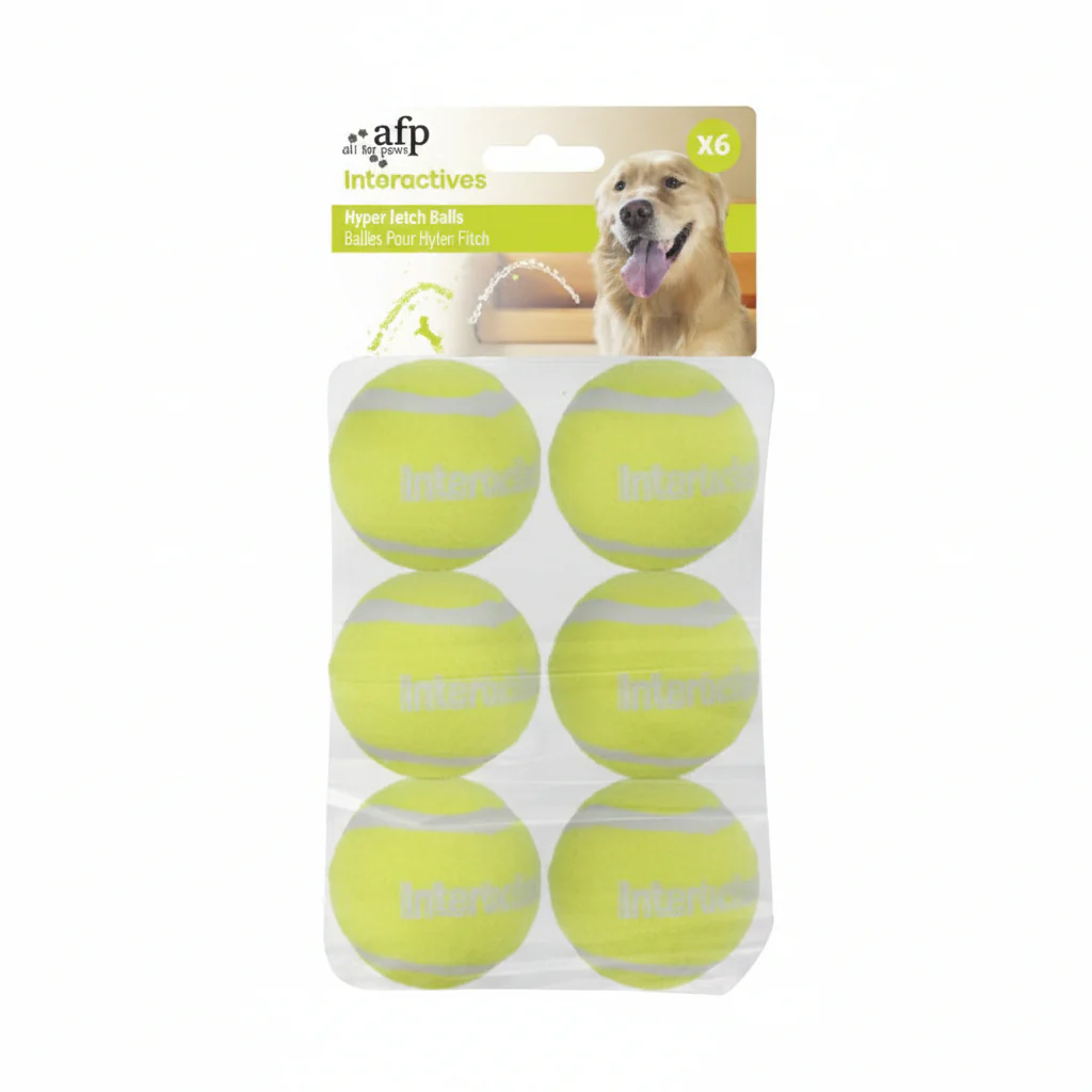 AFP Interactive Hyper Fetch Tennis Balls 6/pk