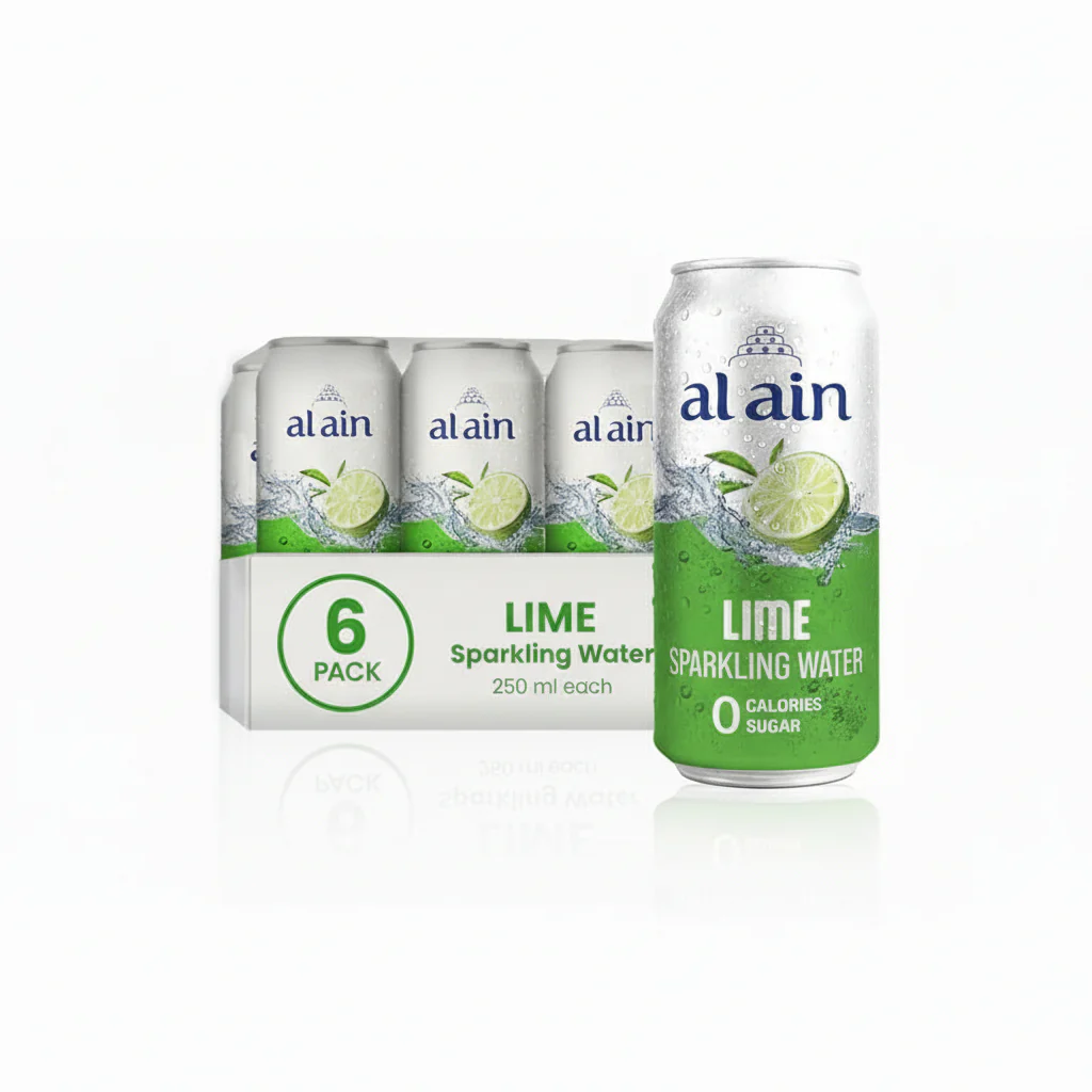 Al Ain Lime Sparkling Water 250ML Zero Sugar