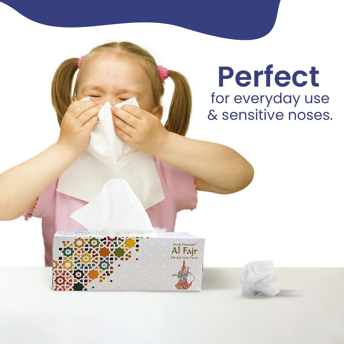 Al Fajr Facial Tissue  200 Sheets | Soft & Strong 2Ply | Buy 4 Get 1 Free - Image 6