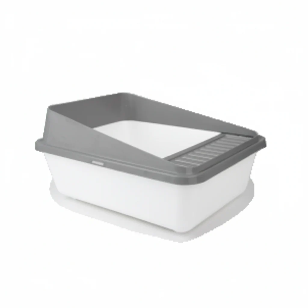 All For Paws Go Fresh - High Back Cat Litter Box Large - Grey
