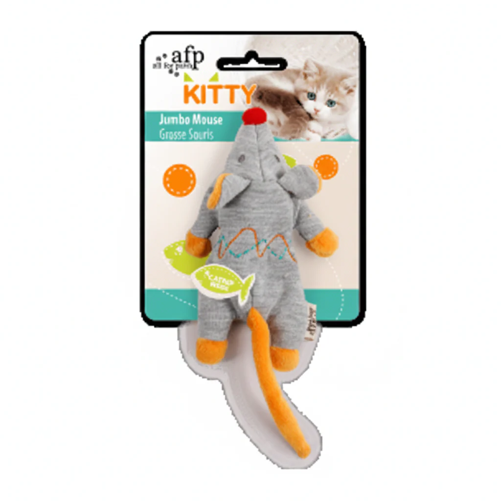 All For Paws Kitty Jumbo Mouse Grey