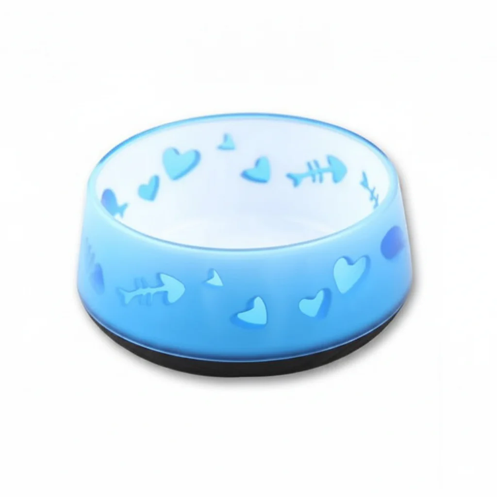 All for Paws Smal Anti-Skid Dog Bowl Bone And Heart Design