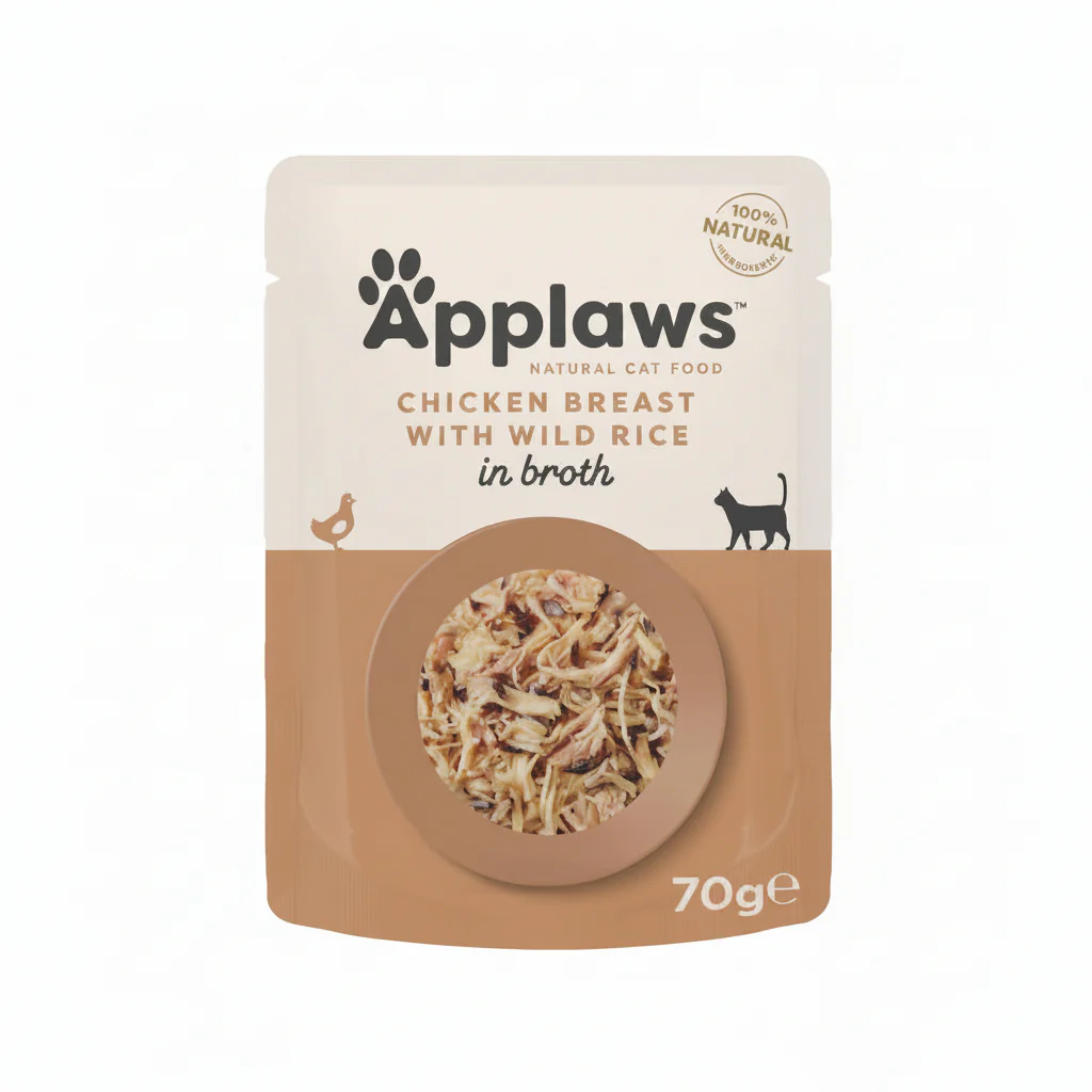 Applaws Chicken with Wild Rice in Broth Wet Cat Food 70g