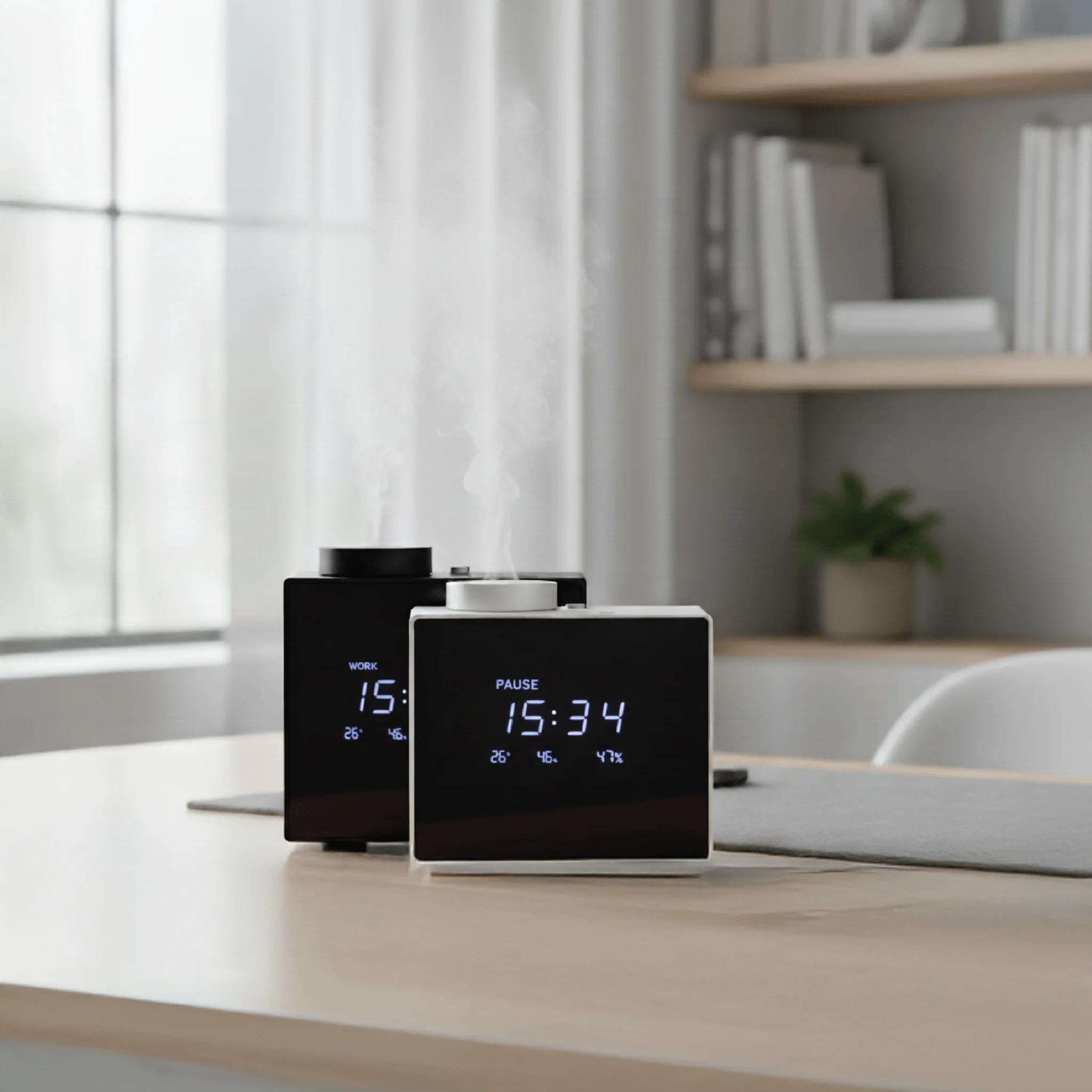 AURASYNC Digital Aroma Diffuser 200ml Black & Silver (U2) | Smart Scent Machine for Home & Office - Image 3