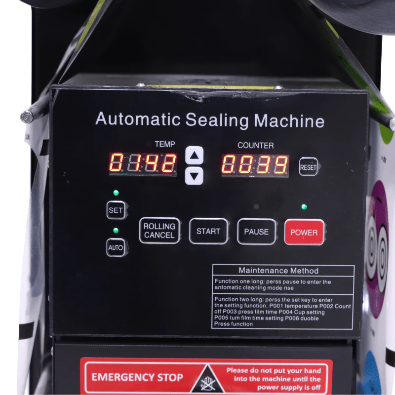 Automatic PP Cup Sealing Machine | Commercial Bubble Tea & Juice Cup Sealer | Food Packaging Equipment - Image 3