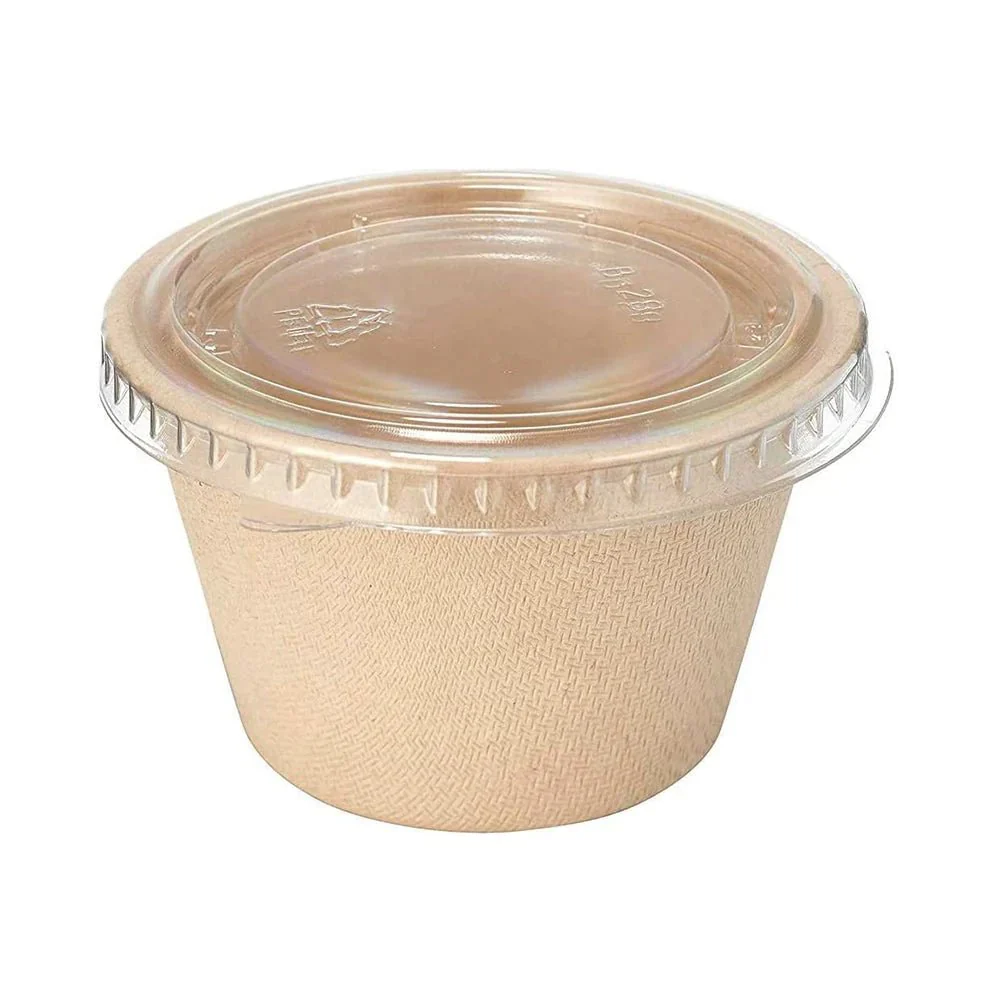 Eco friendly Bagasse Portion Cup / Sauce Cup / Ramekin / Souffle Cup - Ideal for Dips, Sauces & Condiments - Image 2