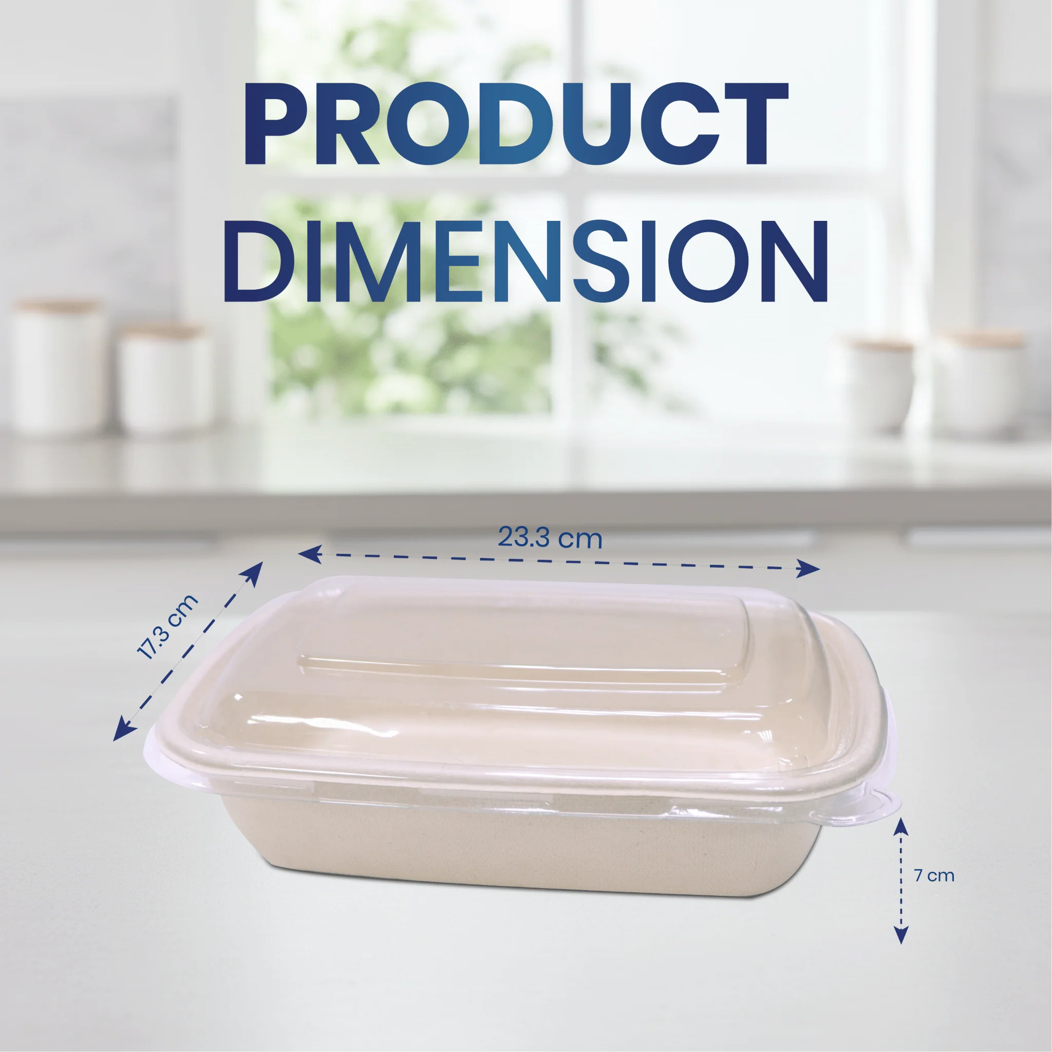 Bagasse Rectangular Containers with Lids - Image 10