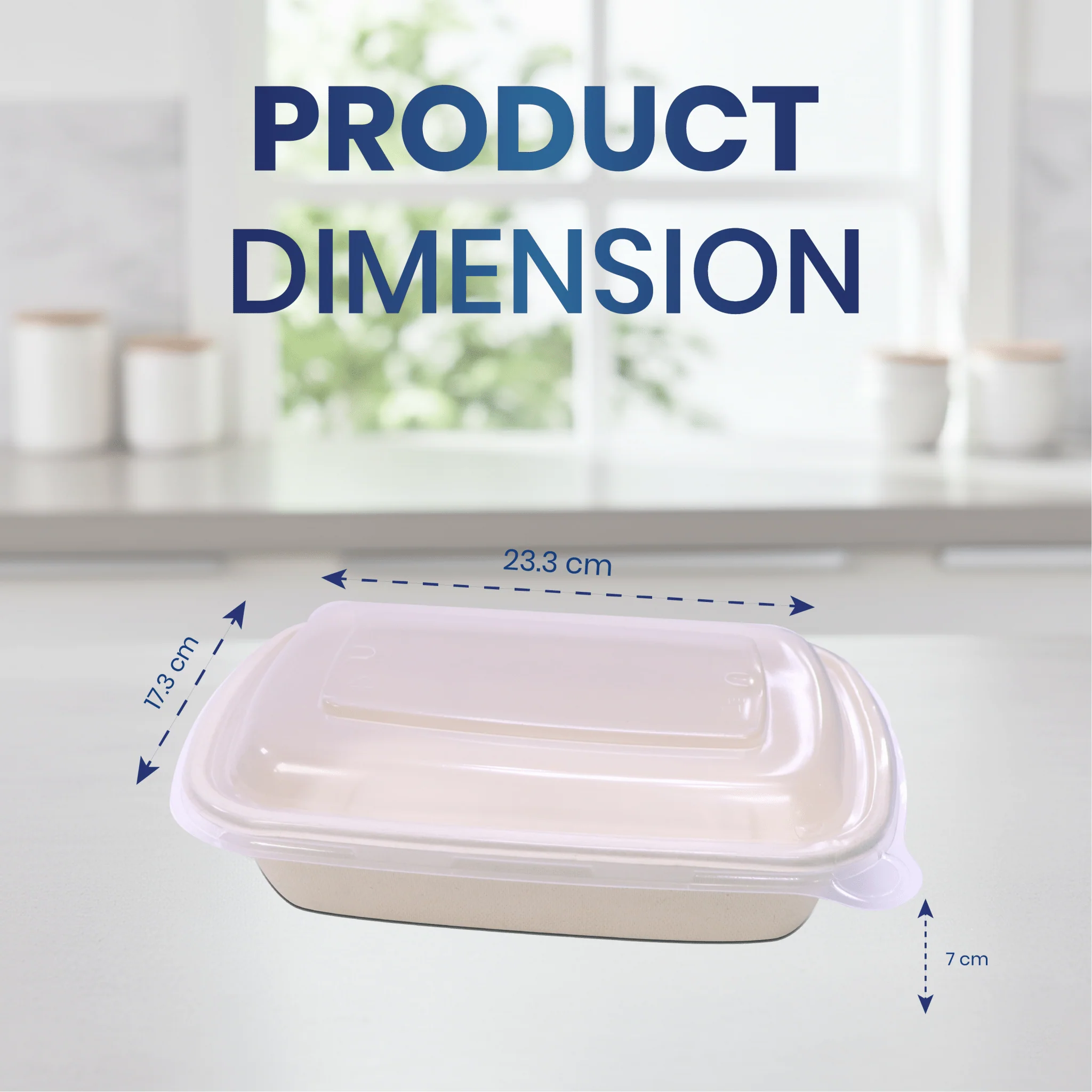 Bagasse Rectangular Containers with Lids - Image 11