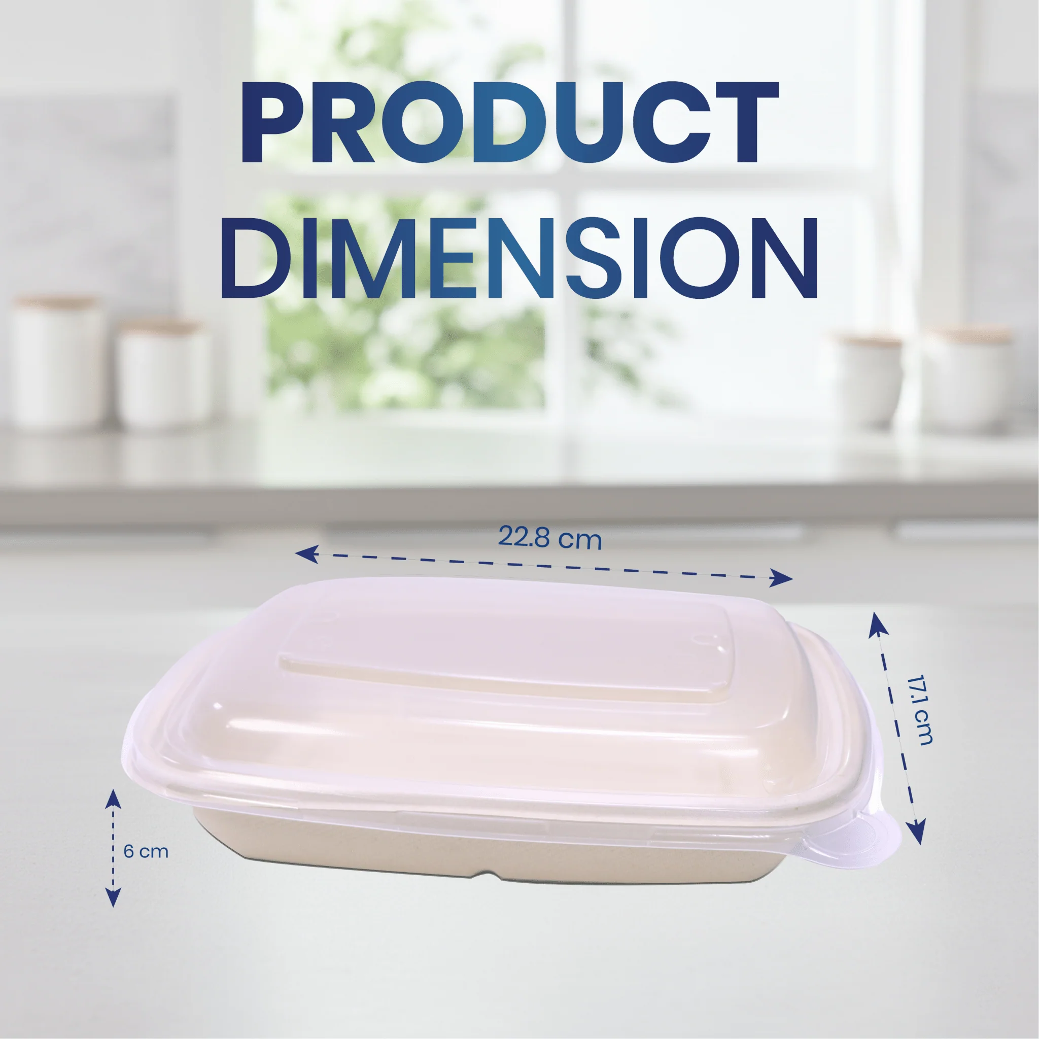 Bagasse Rectangular Containers with Lids - Image 14