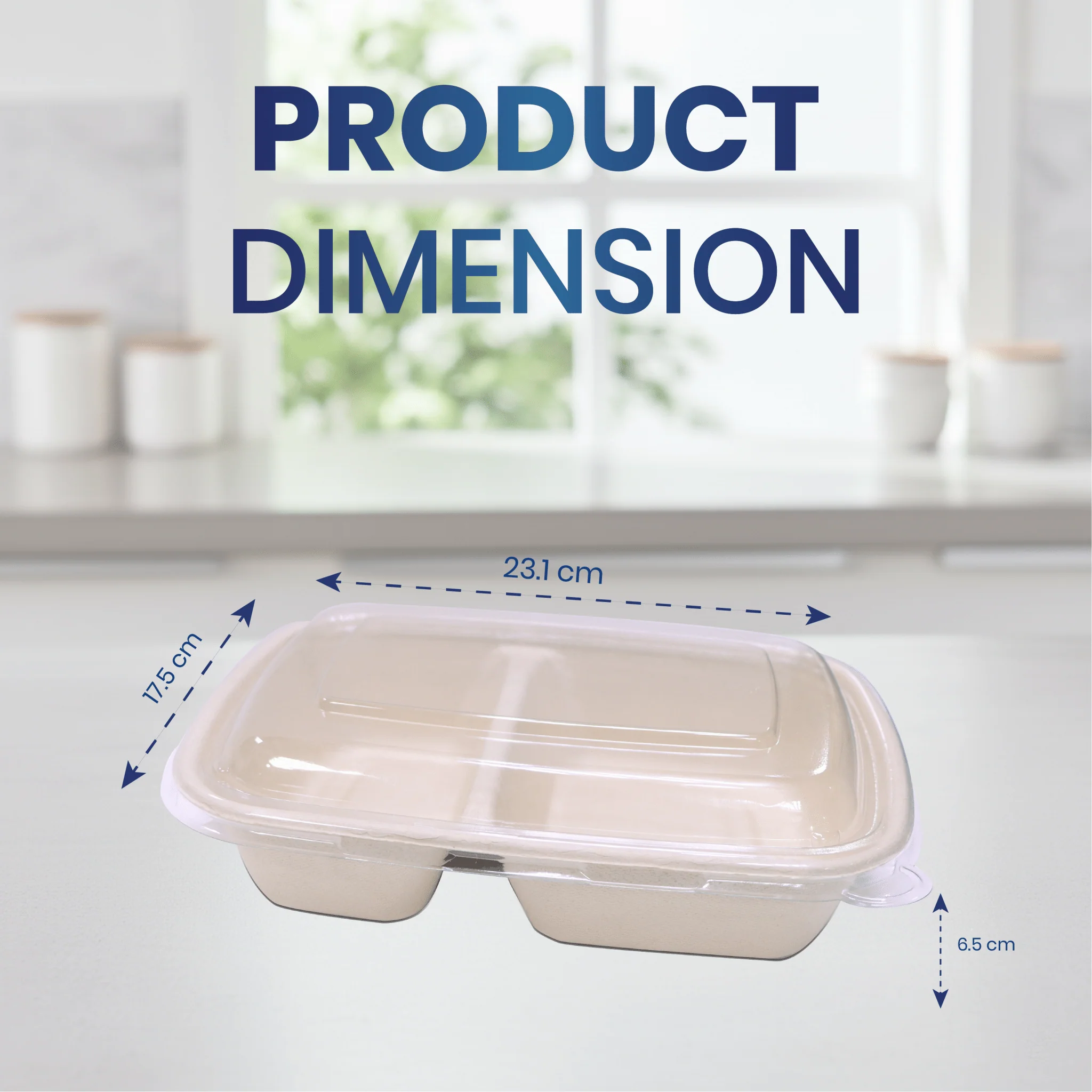 Bagasse Rectangular Containers with Lids - Image 15