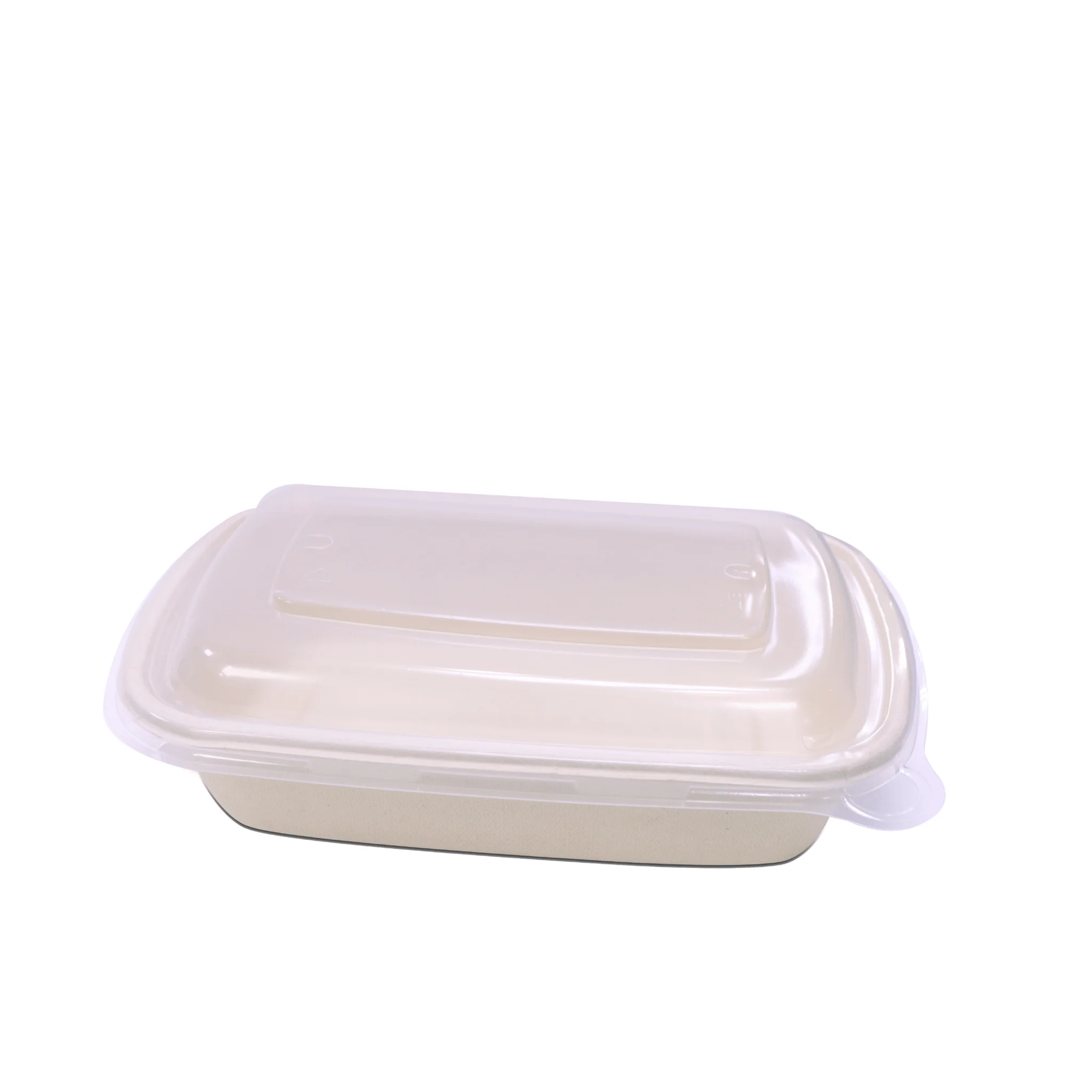 Bagasse Rectangular Containers with Lids - Image 3