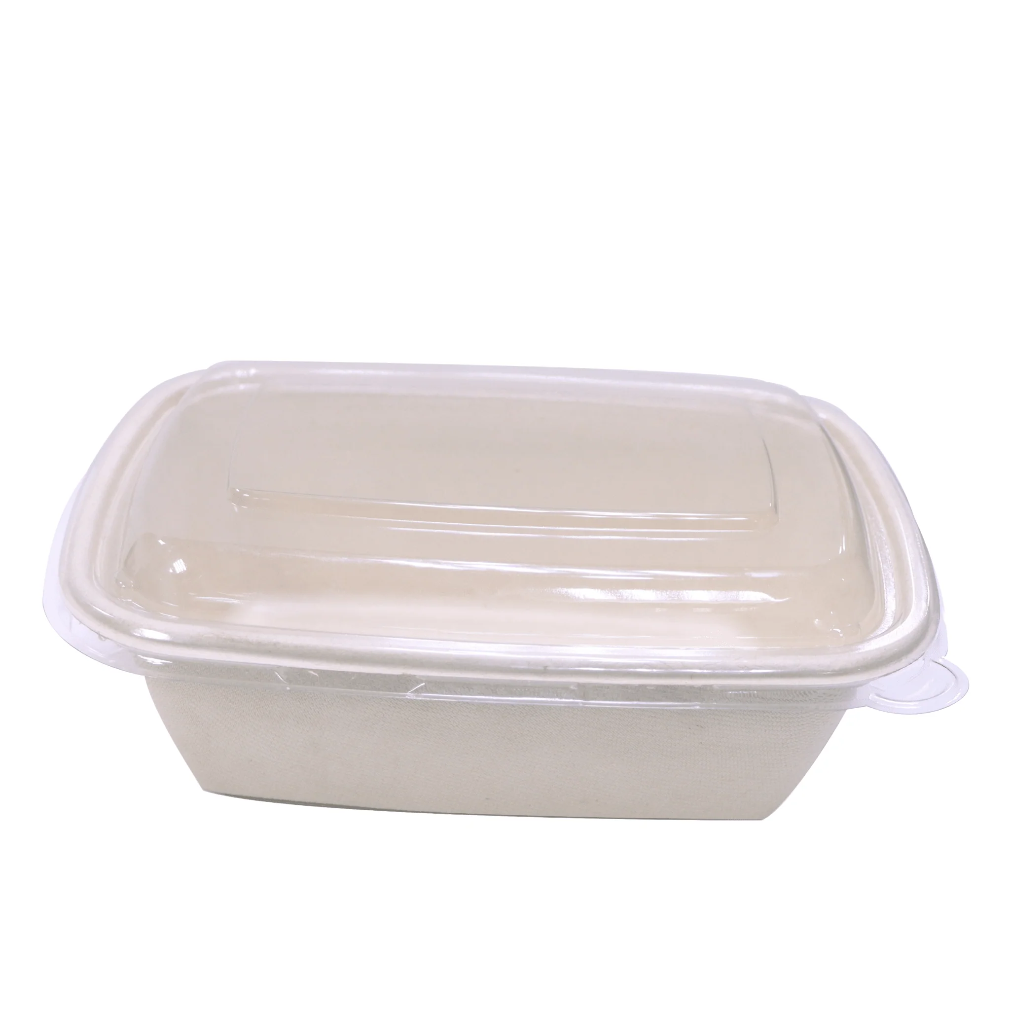 Bagasse Rectangular Containers with Lids - Image 4