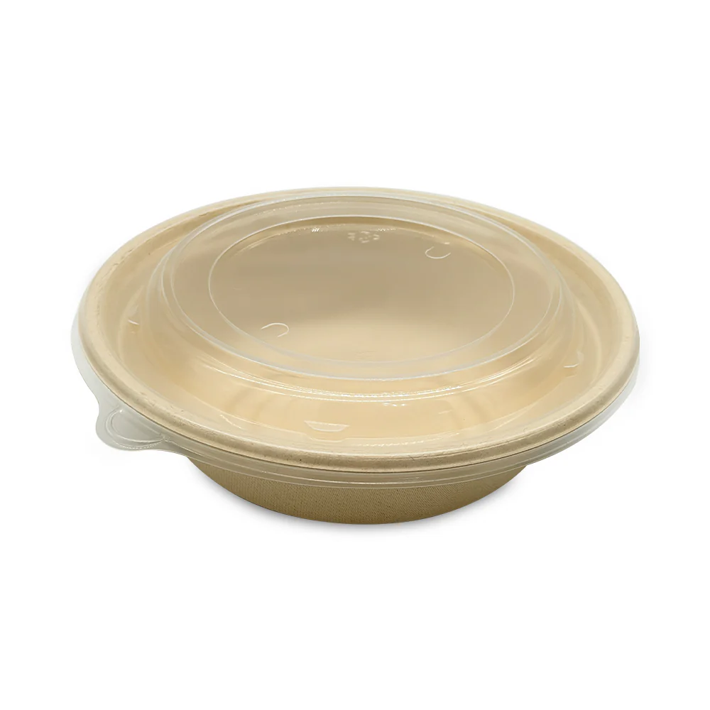 Bagasse Round Containers with Lids  Eco Friendly - Image 31