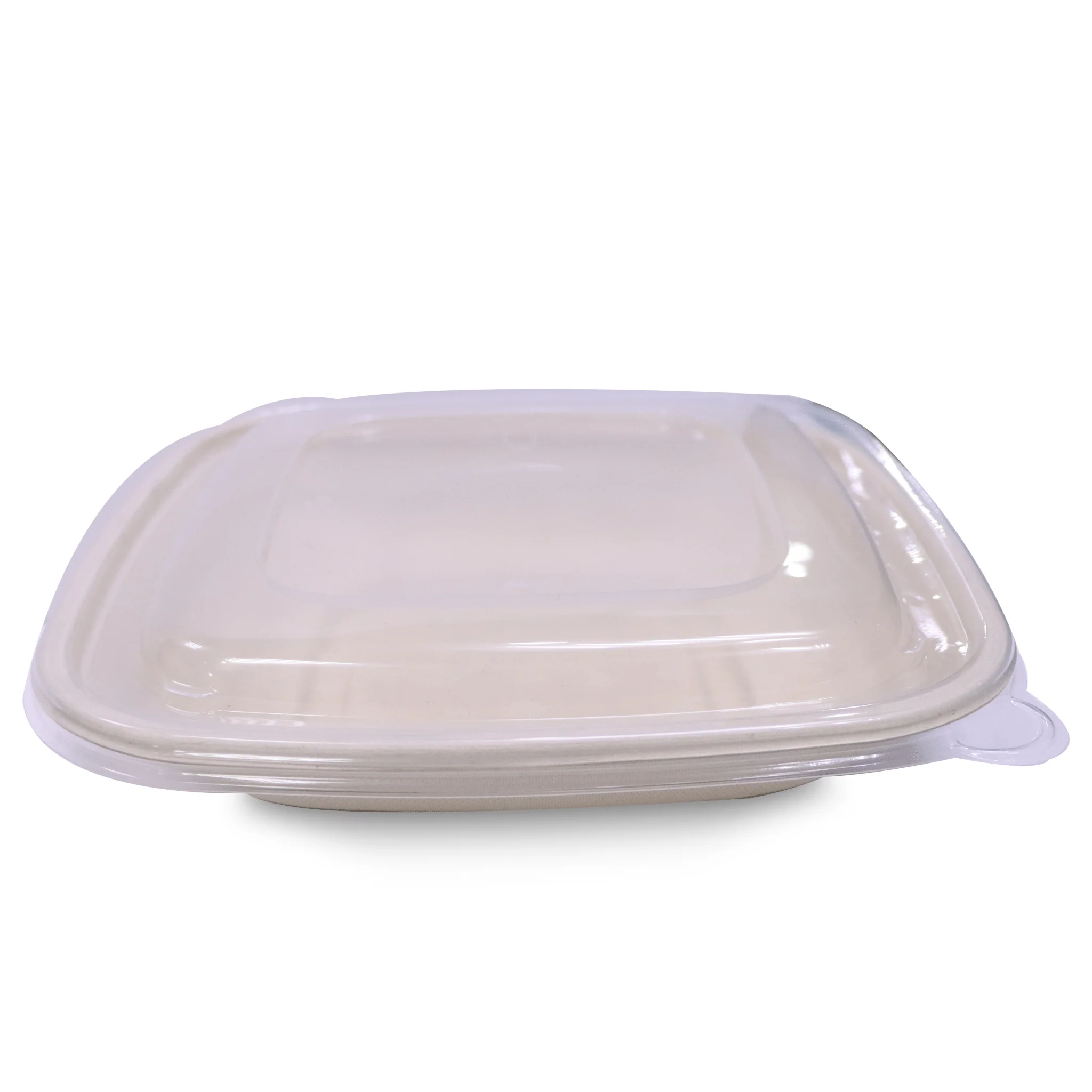 Bagasse Square Containers with PET & PP Lids | Eco Friendly Takeaway Boxes - Image 5