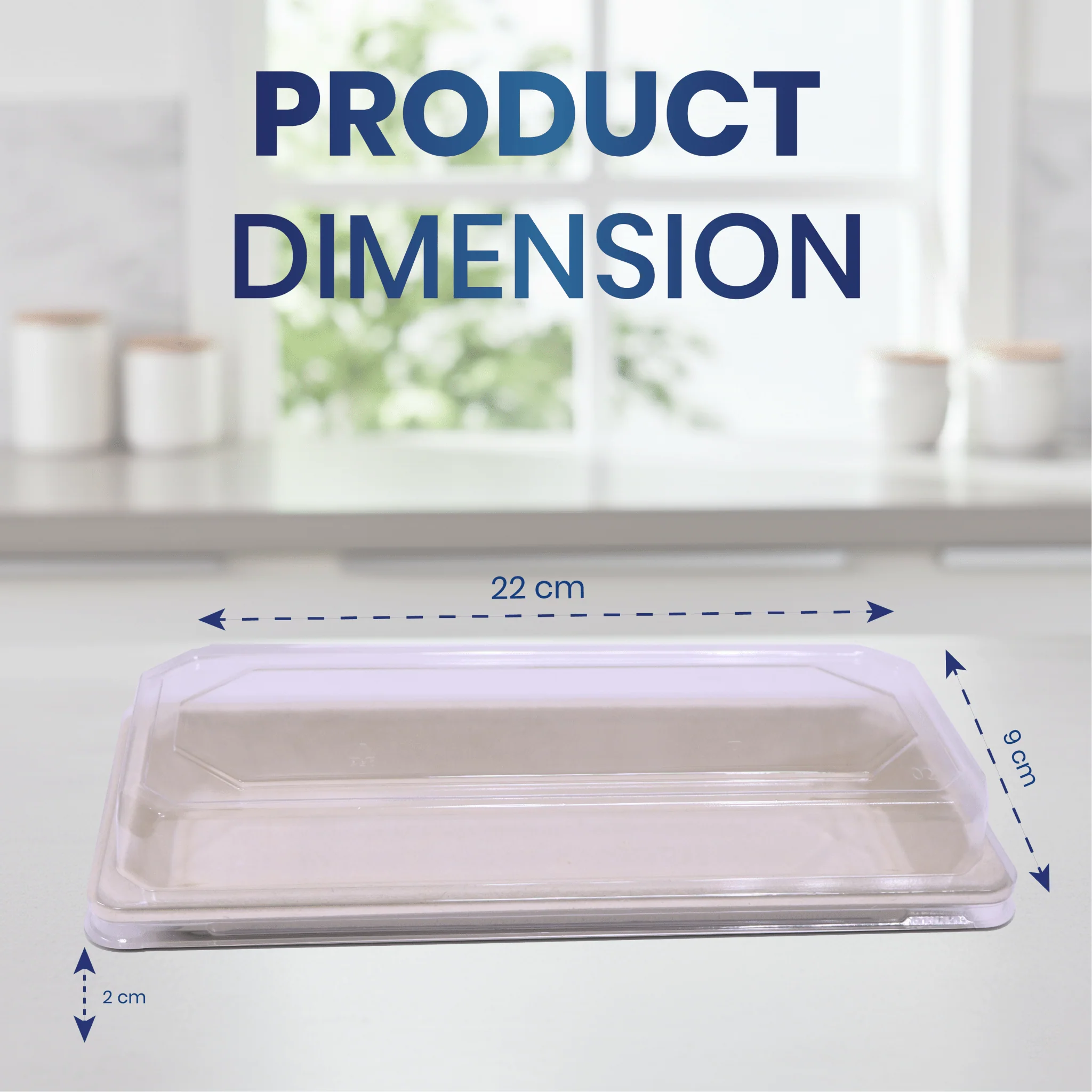Bagasse Sushi Containers with PET Lids  Eco Friendly Takeaway Boxes - Image 10