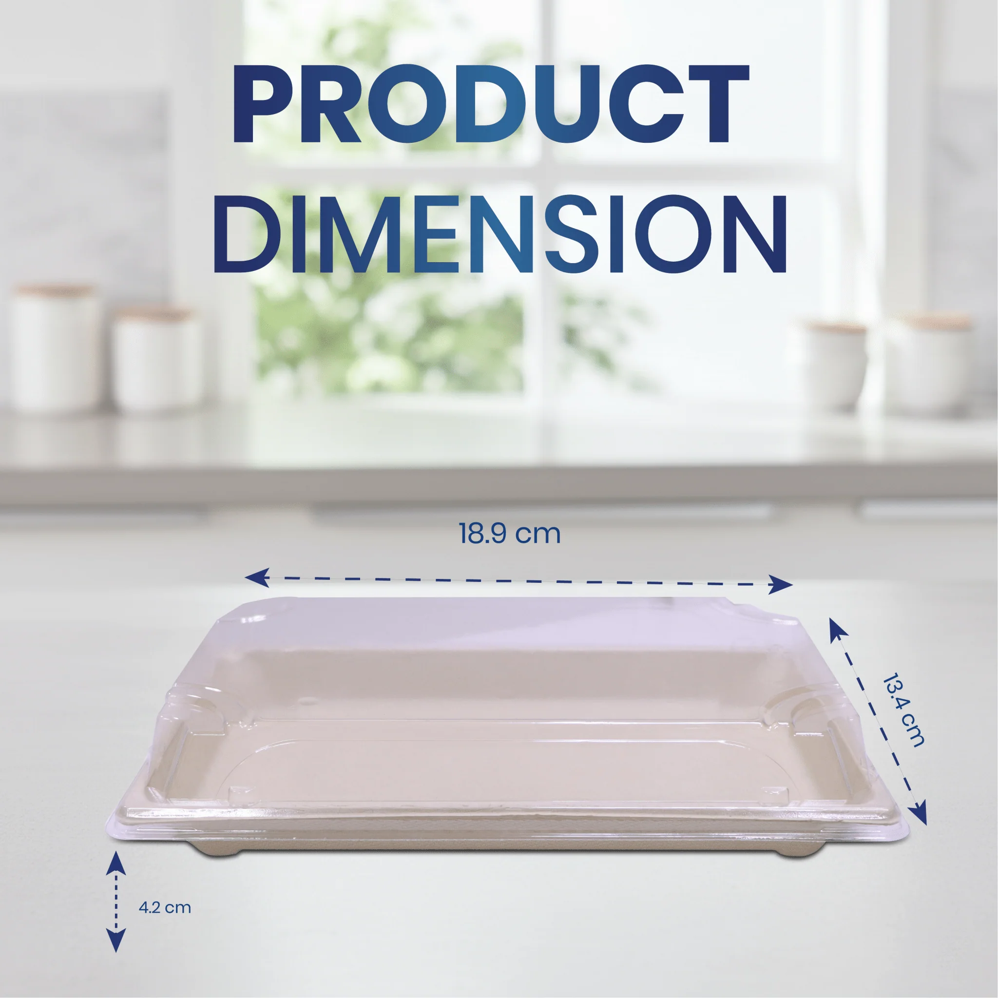 Bagasse Sushi Containers with PET Lids  Eco Friendly Takeaway Boxes - Image 11