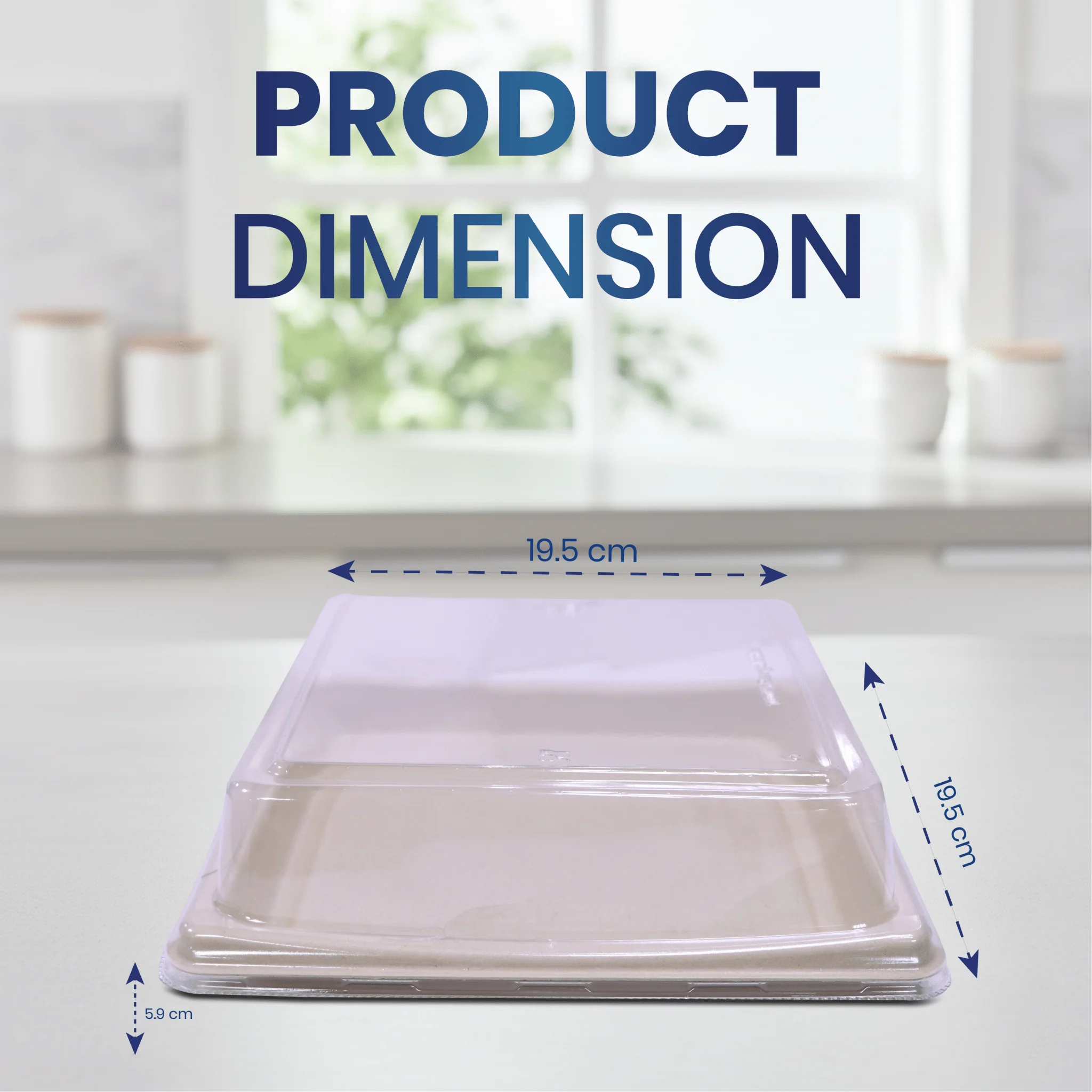 Bagasse Sushi Containers with PET Lids  Eco Friendly Takeaway Boxes - Image 14