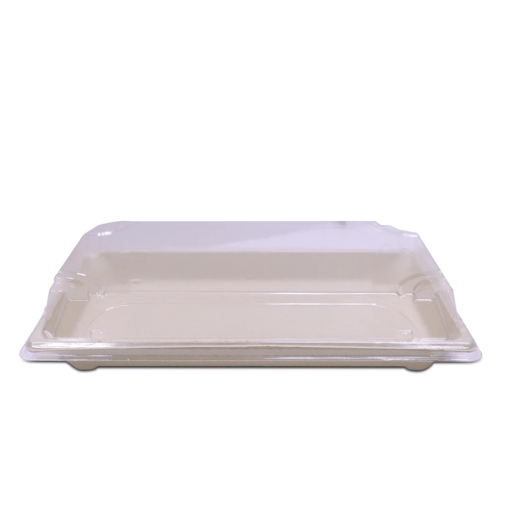 Bagasse Sushi Containers with PET Lids  Eco Friendly Takeaway Boxes - Image 4