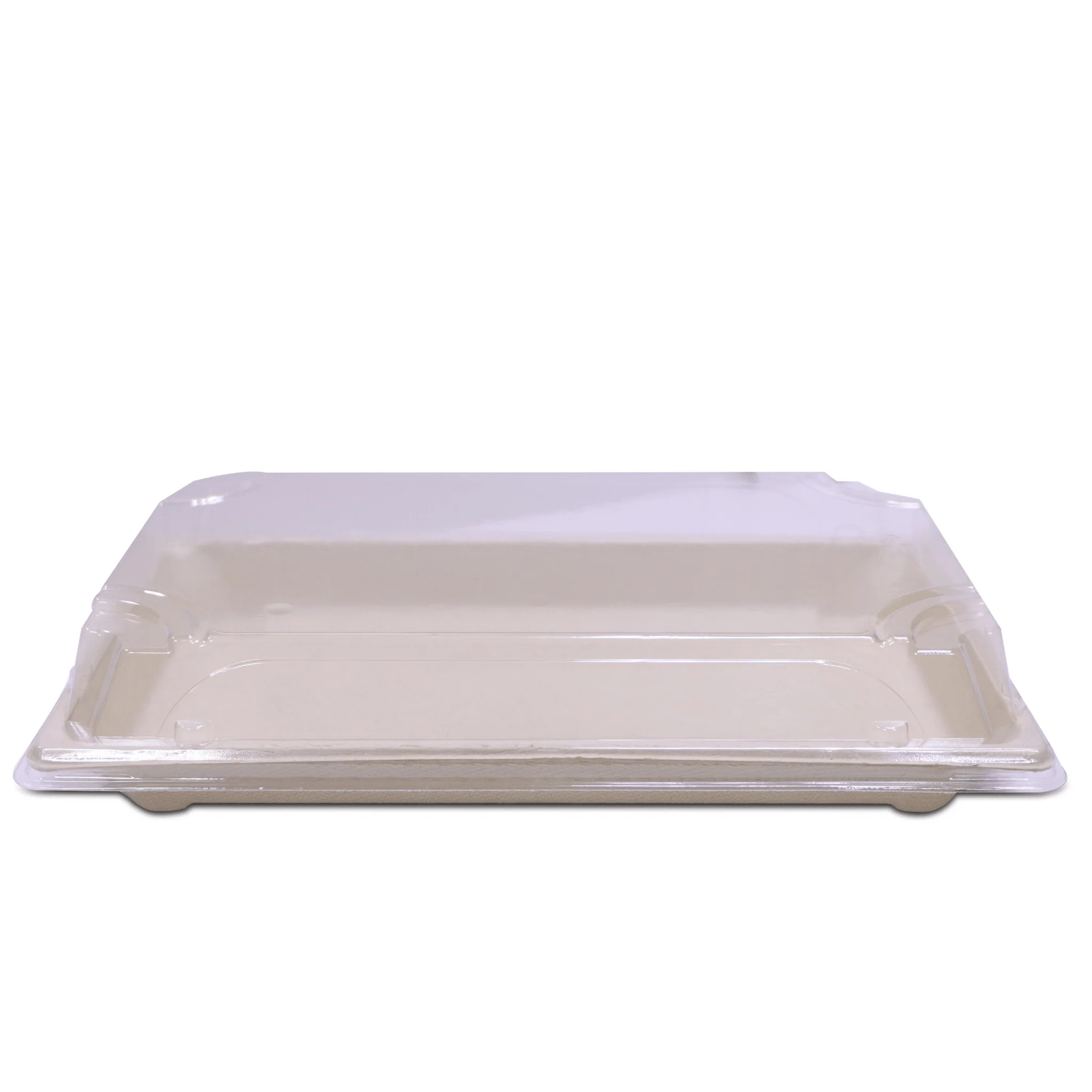 Bagasse Sushi Containers with PET Lids  Eco Friendly Takeaway Boxes - Image 5