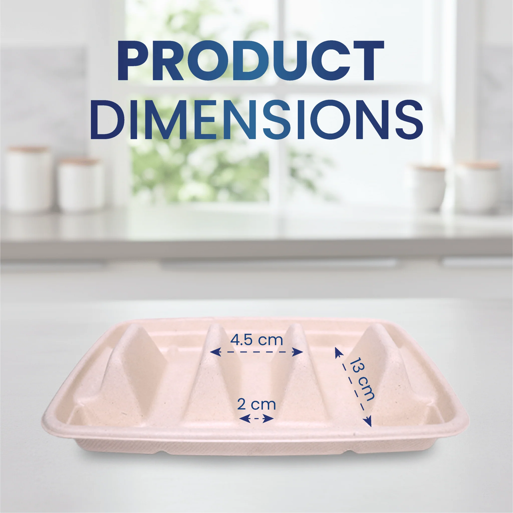 Bagasse Tacos Tray with PP Lid   Eco Friendly Food Packaging - Image 3