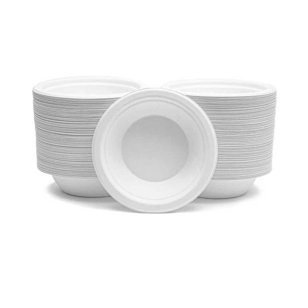Bio Degradable Bowl  White 12oz | Eco Friendly Disposable Serving Bowl