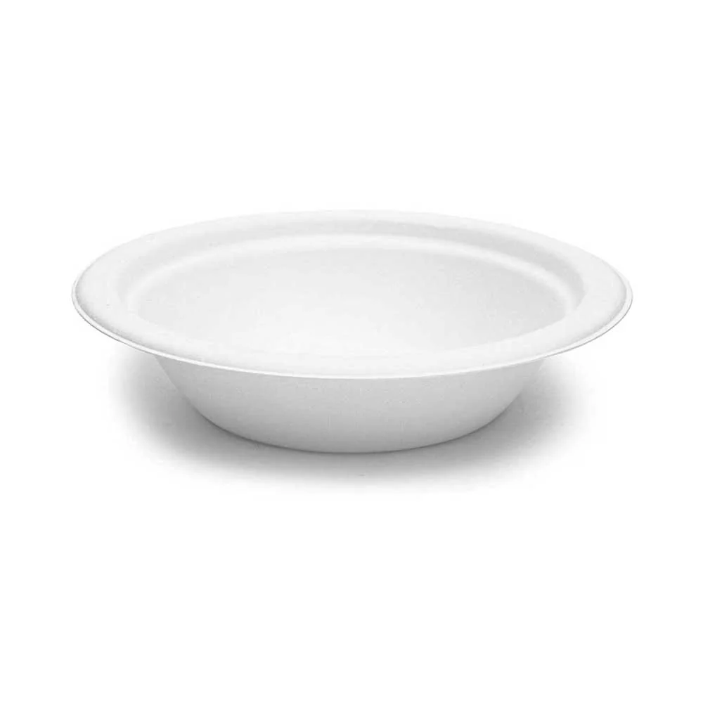 Bio Degradable Bowl  White 12oz | Eco Friendly Disposable Serving Bowl - Image 2
