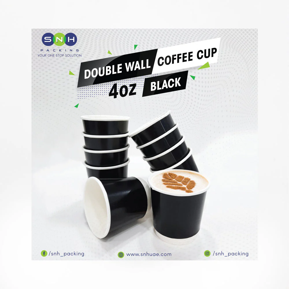 Black Double Wall Paper Cups  Disposable Hot Cups - Image 12
