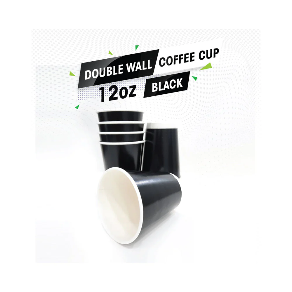 Black Double Wall Paper Cups  Disposable Hot Cups - Image 17