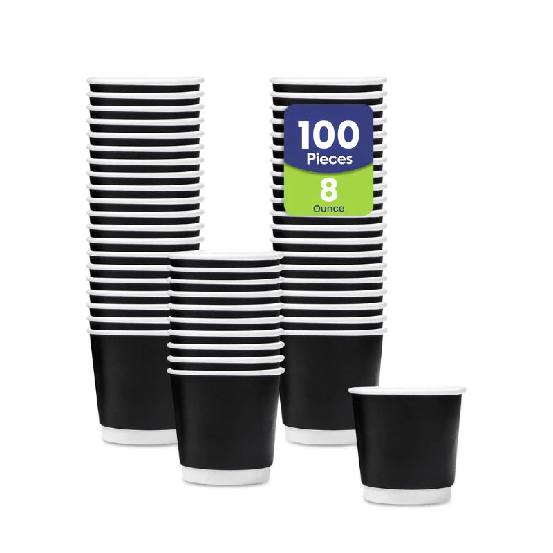 Black Double Wall Paper Cups  Disposable Hot Cups - Image 6
