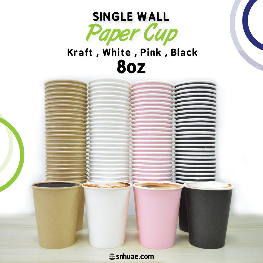 Black Single Wall Paper Cup  Disposable Beverage Cups - Image 10