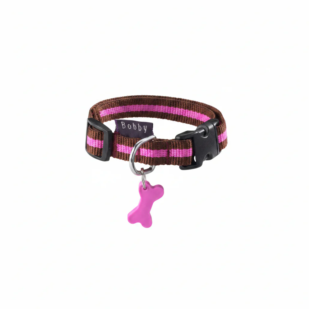 Bobby Arlequin Collar Maroon, Medium