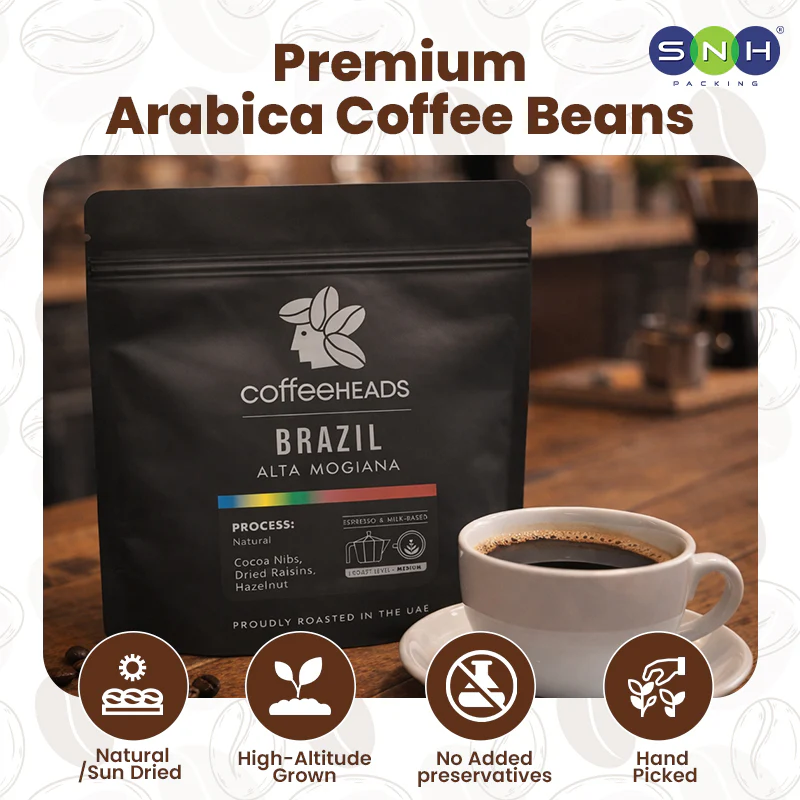 Coffeeheads Brazil Alta Mogiana Premium Arabica Coffee Beans (Specialty Grade) - Image 3