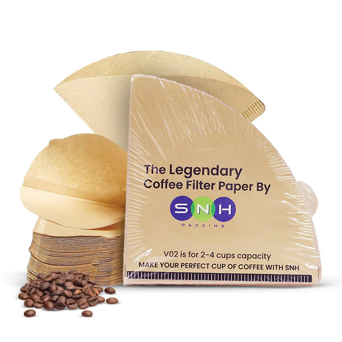 Brown Coffee Filter Paper  51GSM Disposable (100 PCS)