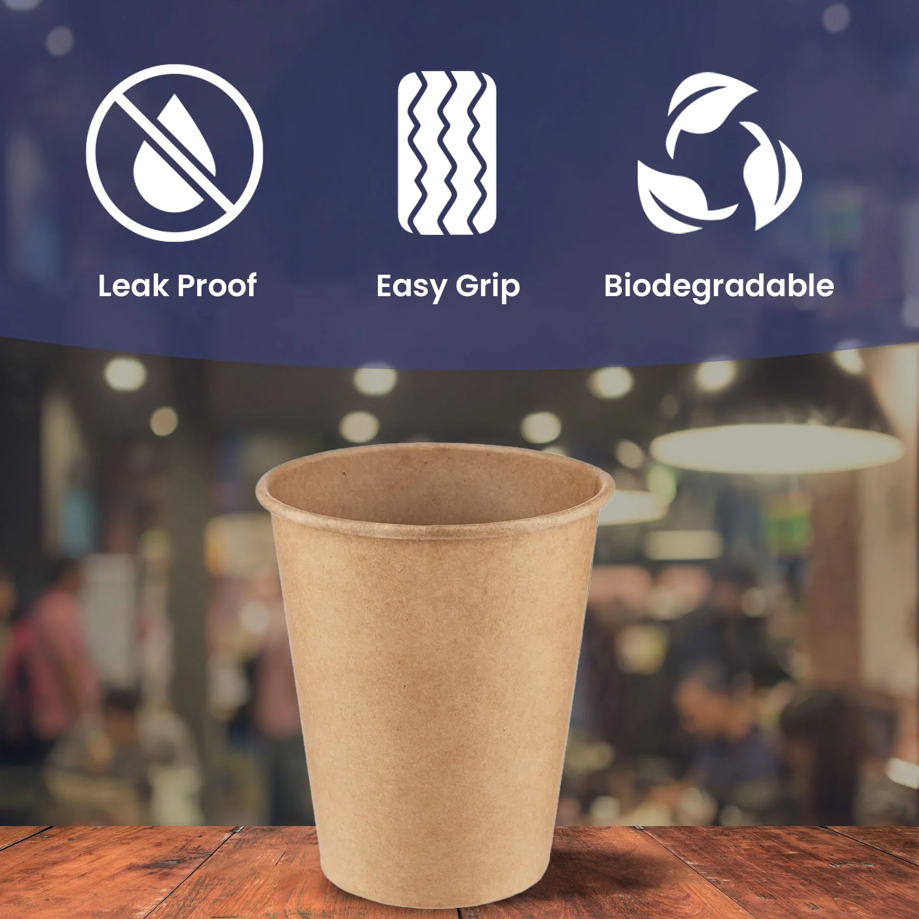 Brown Single Wall Paper Cups  Disposable Beverage Cups - Image 8