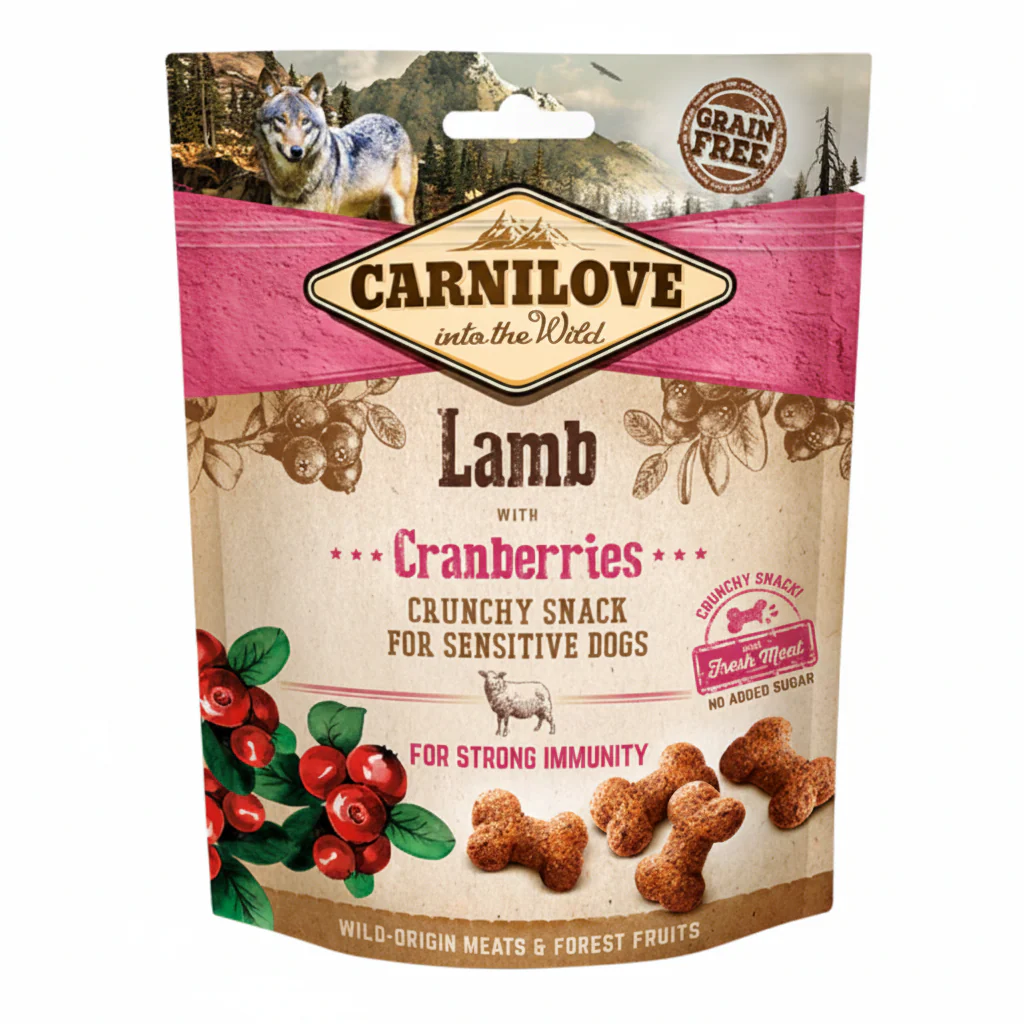 Carnilove Lamb with Cranberries Crunchy Snack for Sensitive Dogs 200g