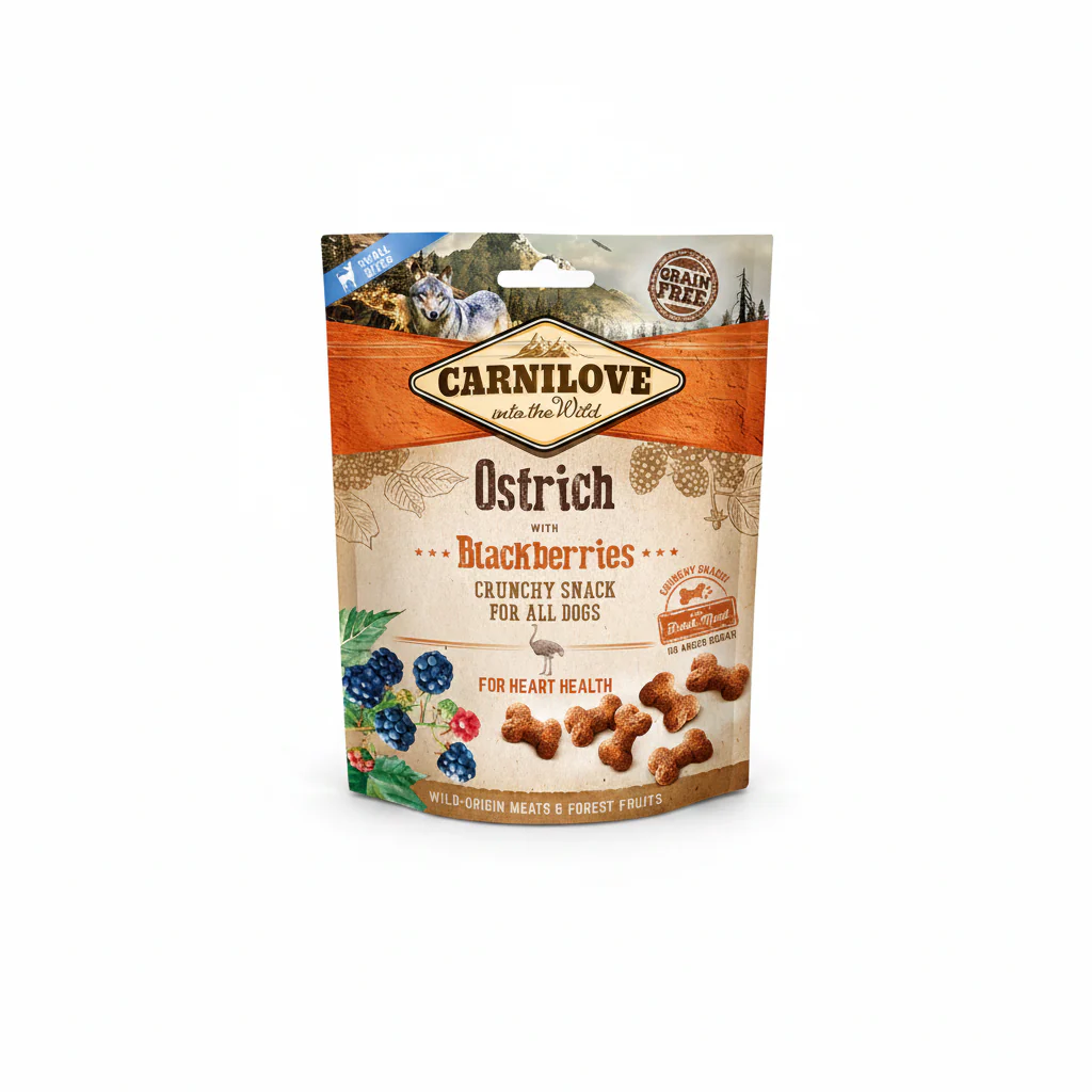 Carnilove Ostrich with Blackberries Crunchy Snack for Dogs 200g