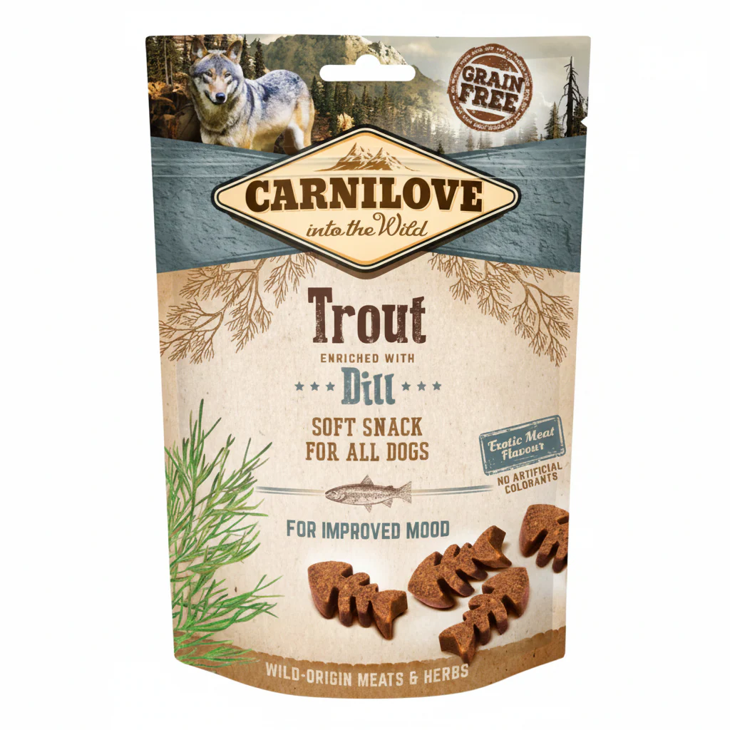 Carnilove Trout enriched with Dill Soft Snack for Dogs 200g