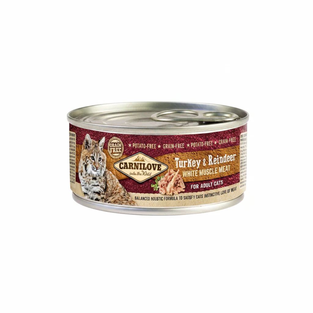 Carnilove Turkey & Reindeer for Adult Cats (Wet Food Cans) 12x100g