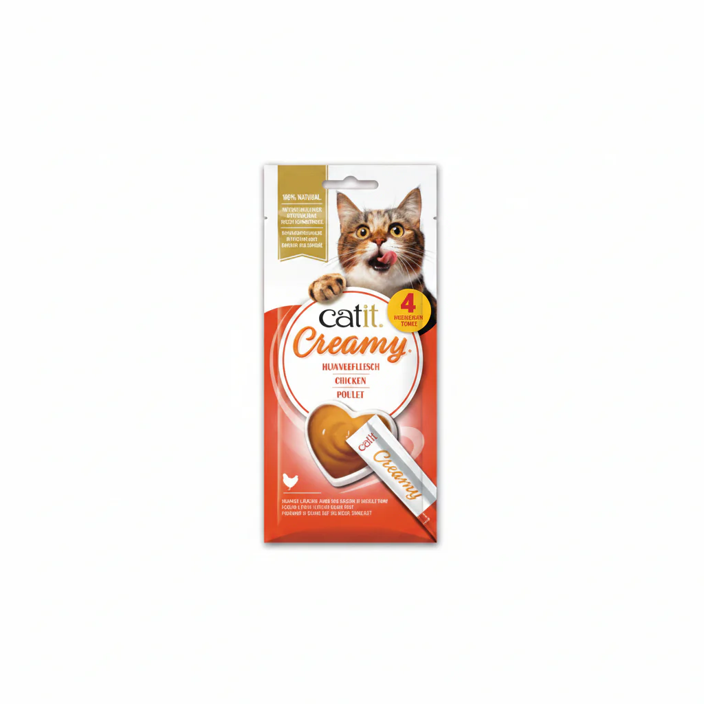 Catit Creamy Lickable Treats, Chicken, 12pk/box