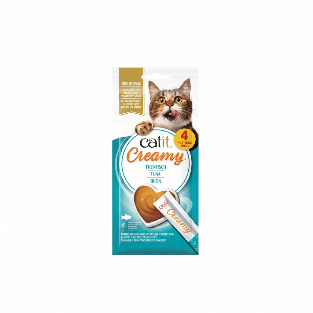 Catit Creamy Lickable Treats, Tuna, 12pk box