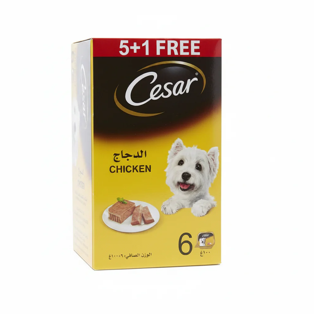 Cesar Beef 5+1 FREE Promo Pack Wet Dog Food - 6X100G