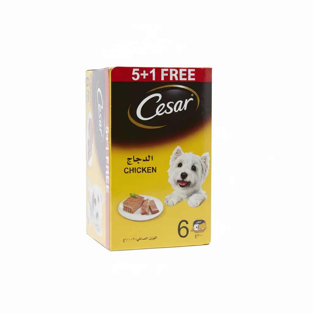 Cesar Chicken 5+1 FREE Promo Pack Wet Dog Food - 6X100G
