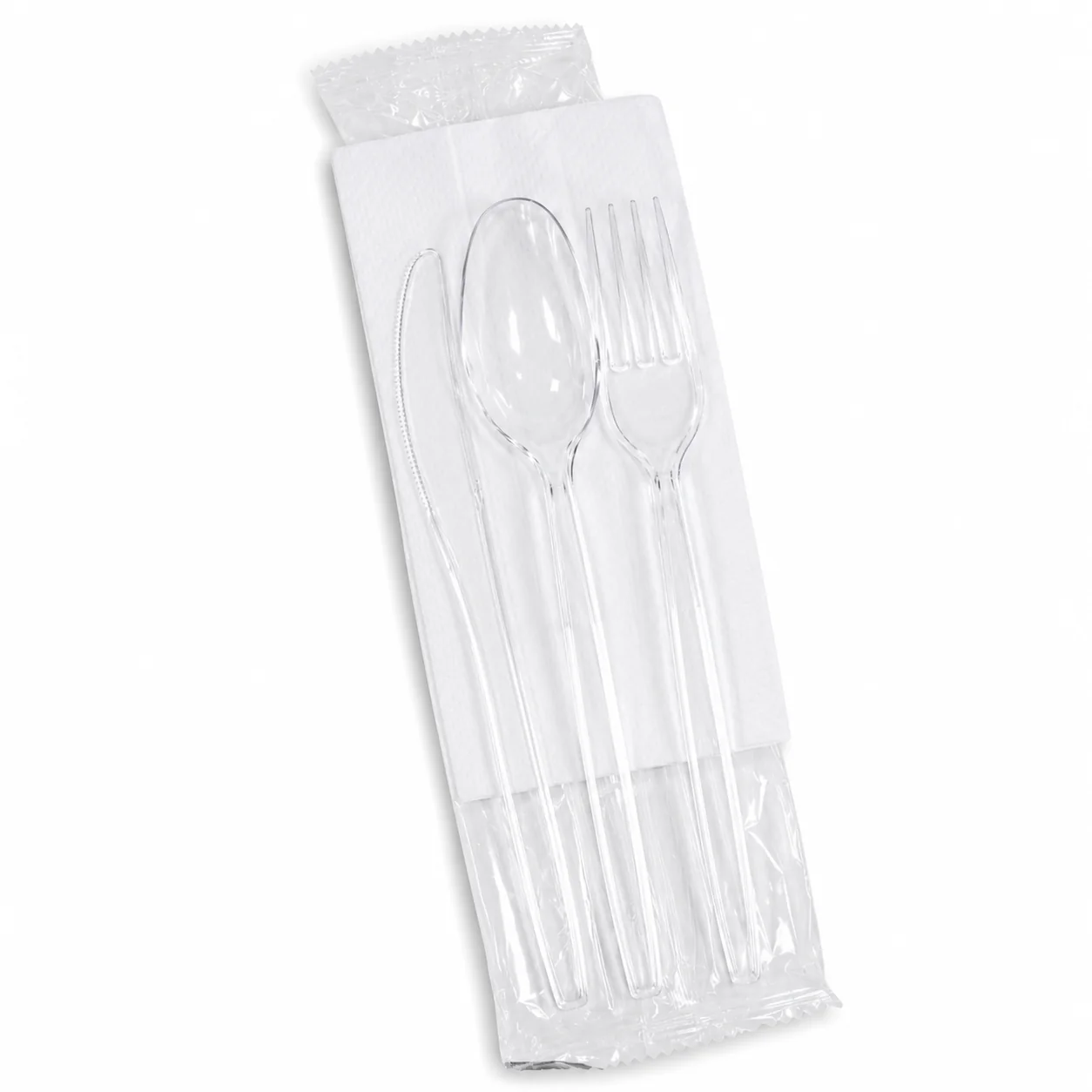 Clear Cutlery Pack  Spoon, Fork, Knife & Napkin