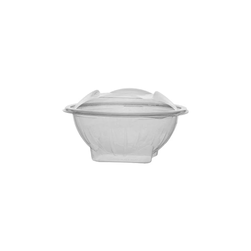 Clear Hinged Salad Bowl  Disposable Food Container - Image 3