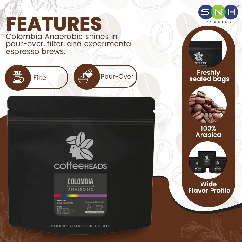 Coffeeheads Colombia Anaerobic  Premium Arabica Coffee Beans (Specialty Grade) - Image 5