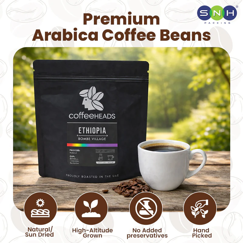 Coffeeheads Ethiopia Bombe Village  Premium Arabica Coffee Beans (Specialty Grade) - Image 3