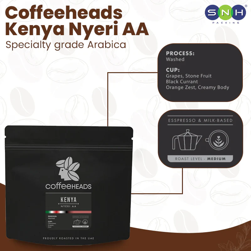 Coffeeheads Kenya Nyeri AA  Premium Arabica Coffee Beans (Specialty Grade) - Image 2