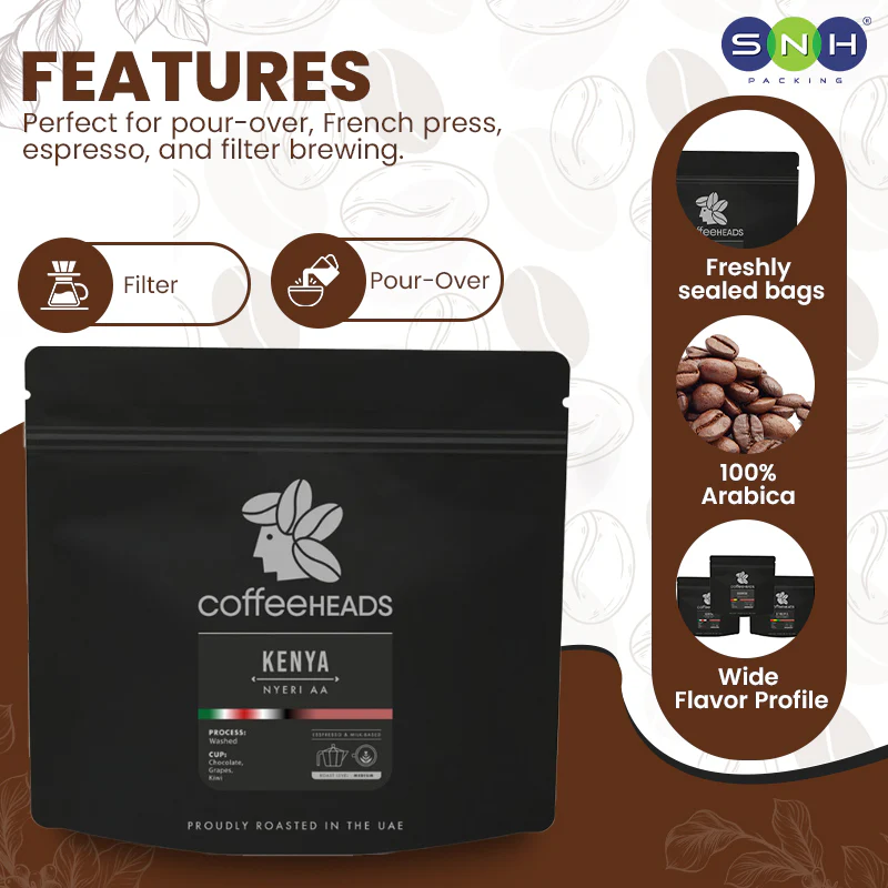 Coffeeheads Kenya Nyeri AA  Premium Arabica Coffee Beans (Specialty Grade) - Image 3