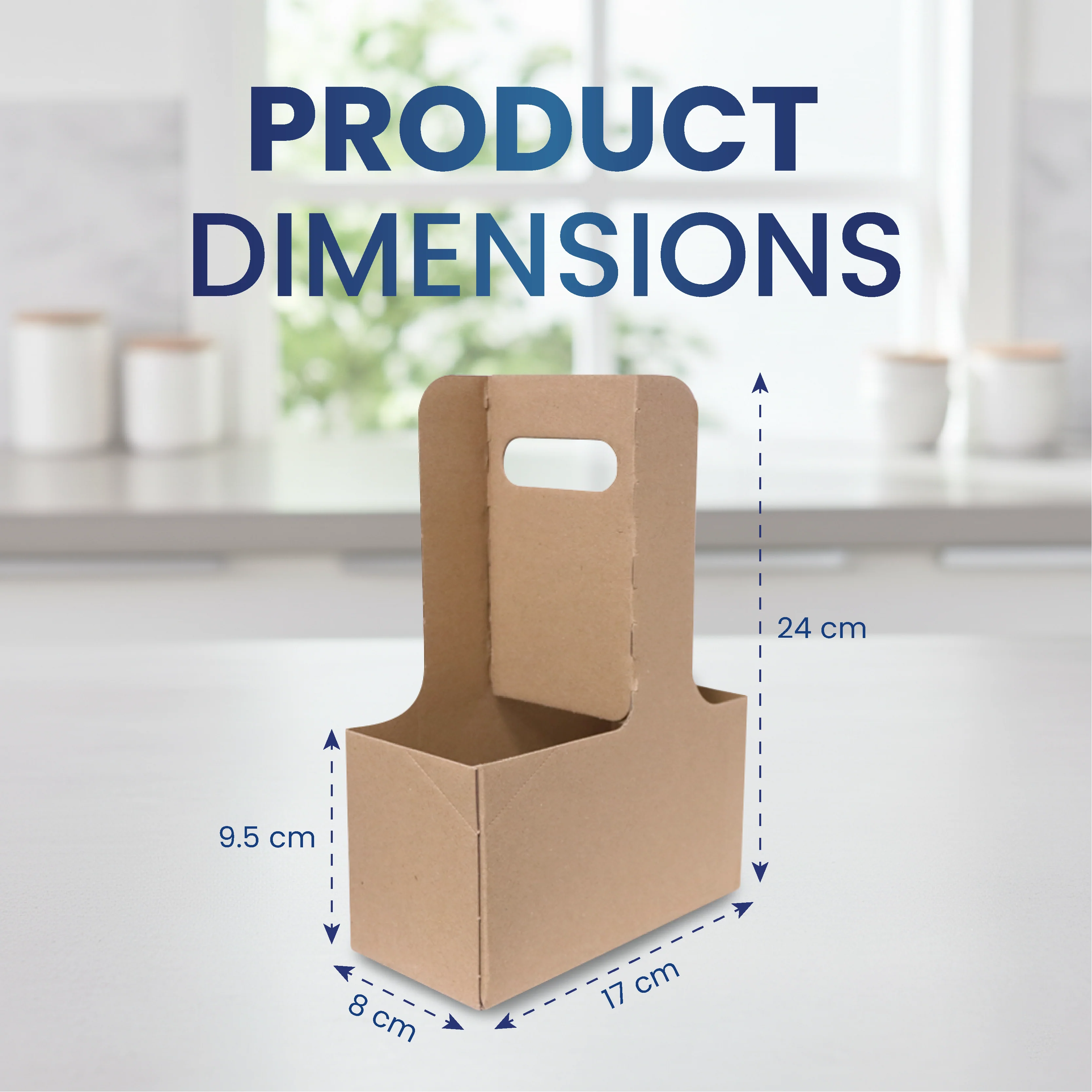 Corrugated 3Ply 2Cup Carrier Sturdy Beverage Holder - Image 3