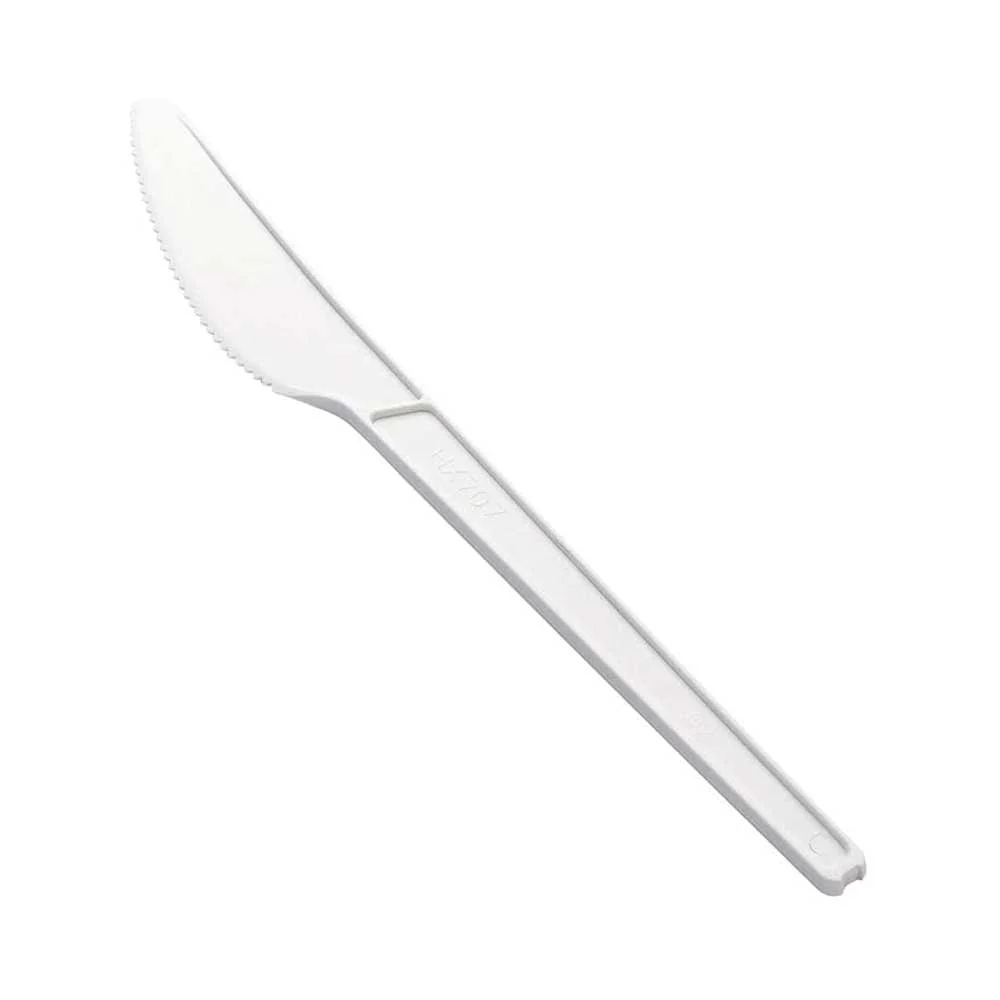 CPLA Individual Cutlery  Fork, Knife & Spoon (Black & White)  Disposable Tableware - Image 3